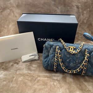 Chanel Blue Quilted Bag